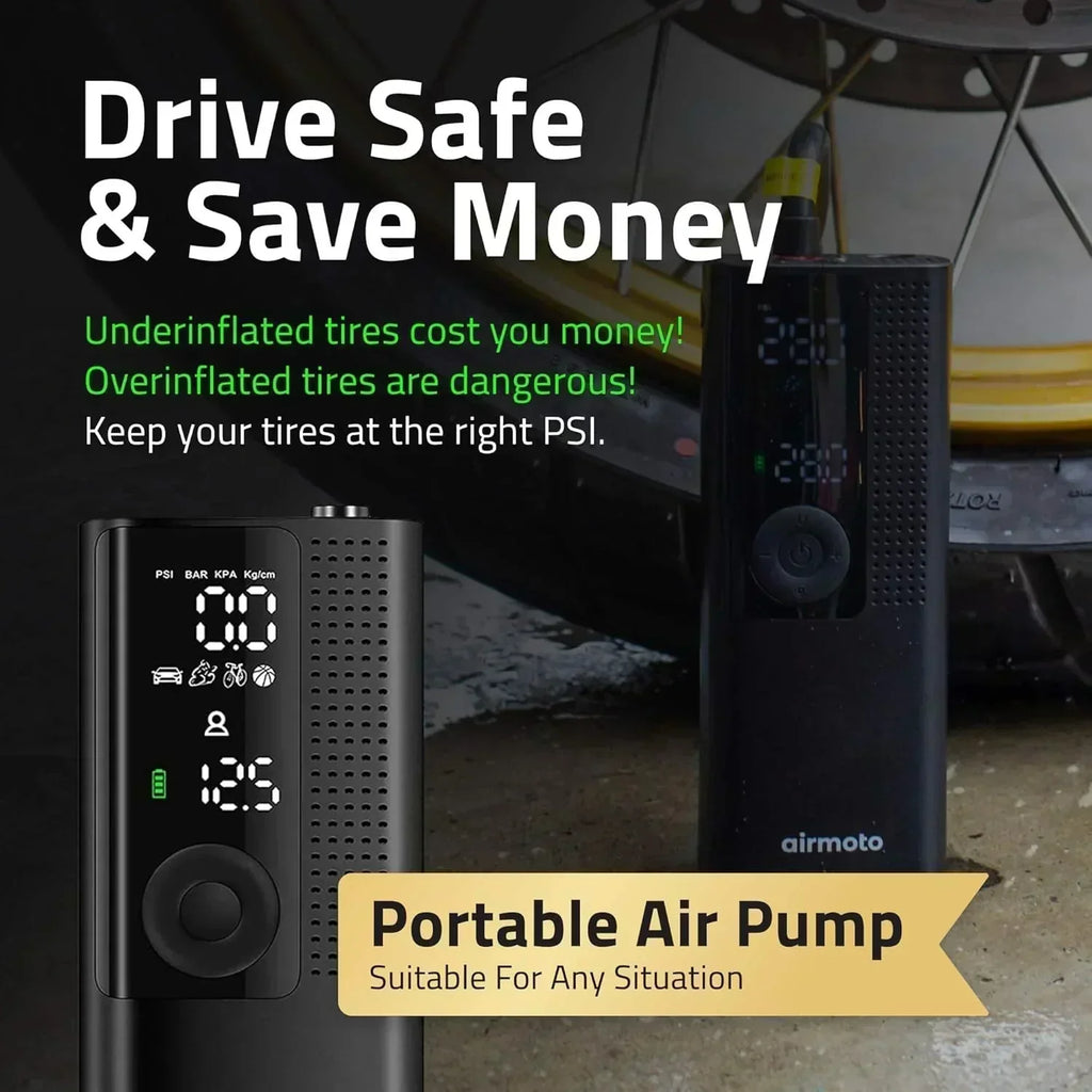 Power Kit Bundle Deal 2-Pack Tire Inflation Portable Air Compressor with Power Kit for Charging