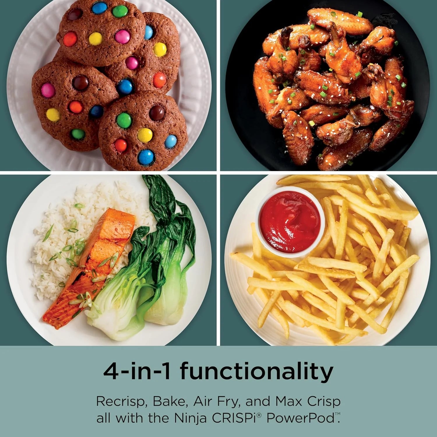 Ninja Crispi 4-in-1 Portable Glass Air Fryer Cooking System