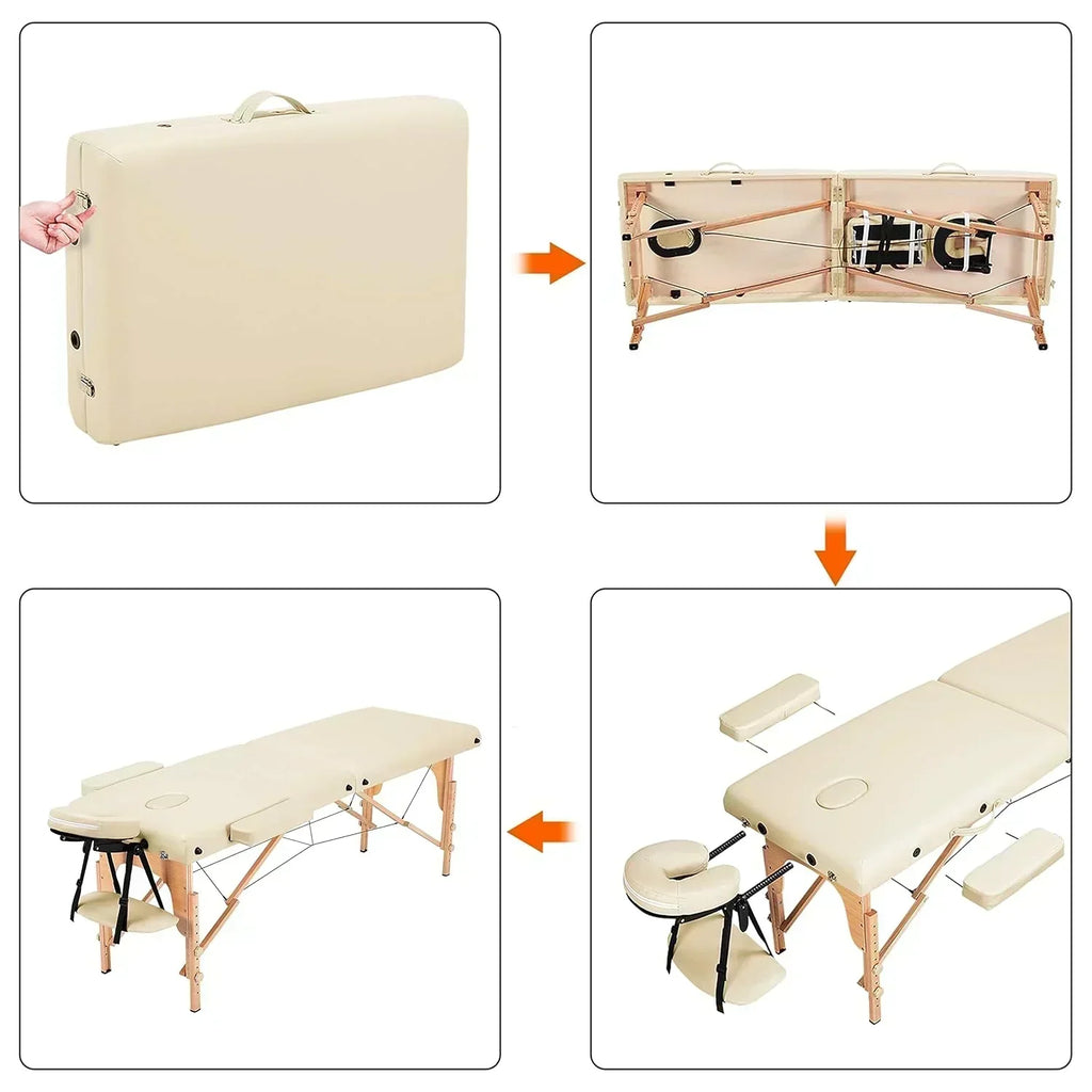 Yaheetech Massage Table Portable Lash Beds Spa Bed Massage Couch Foldable Spa Tables