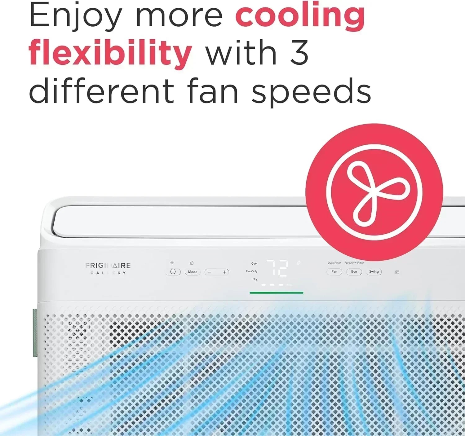 Frigidaire GHWQ103WC1 Inverter Quiet Temp Room Air Conditioner 10,000 BTU with Wi-Fi Connected