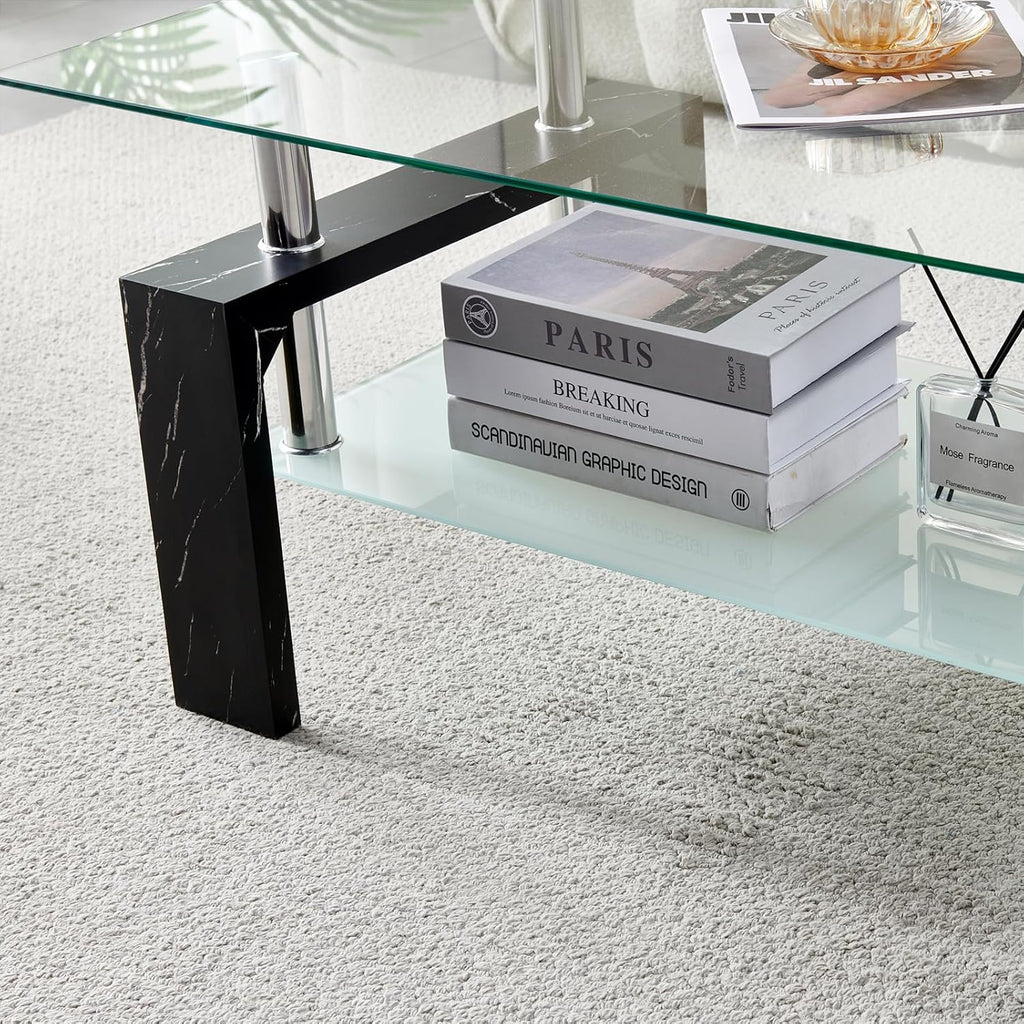 Living Room Rectangle Coffee Table Tea Table Suitable for Waiting Room Modern Side Coffee Table