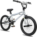 WEIZE Freestyle BMX Bicycle 20 Inch Stunt Bike for Kids and Adults Men and Women High Strength