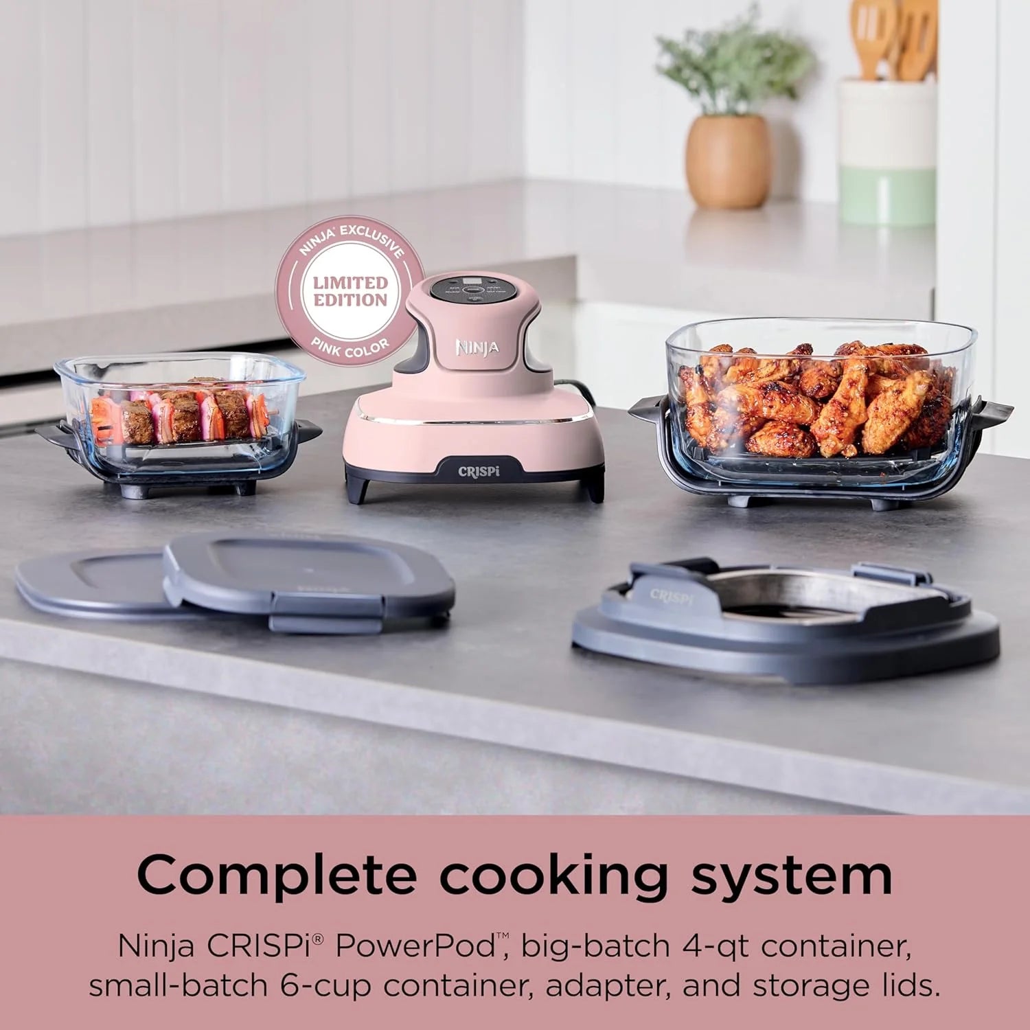 Ninja Crispi 4-in-1 Portable Glass Air Fryer Cooking System