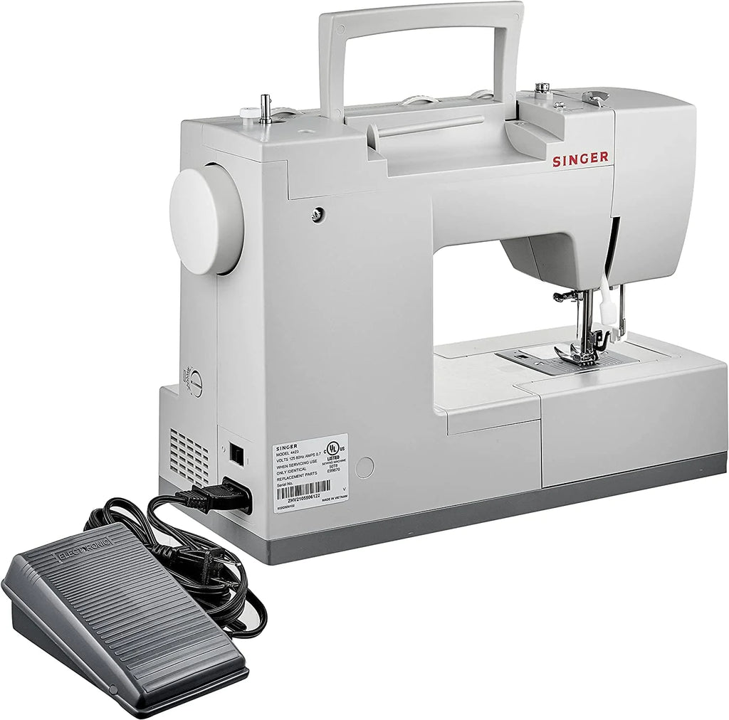 SINGER Heavy Duty 4423 High Speed Sewing Machine with Accessory Kit | Strong Motor With Enhanced Piercing Power, 97 Stitch Applications, Full Metal frame, 1-step Buttonhole & LED Light