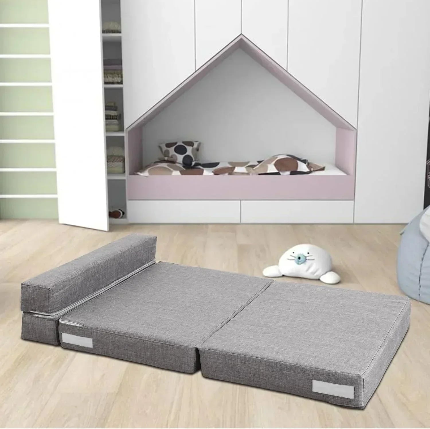 60 inch pull out sofa bed memory foam sofa with 2 pillows futon bed guest bed and pull out sofa