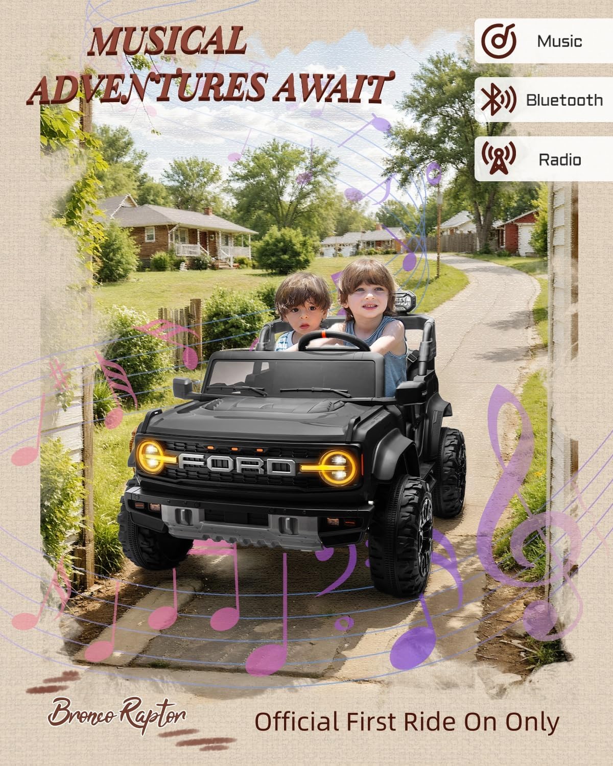 Kids Pink Ride-On Truck Battery Powered Electric Toy Car