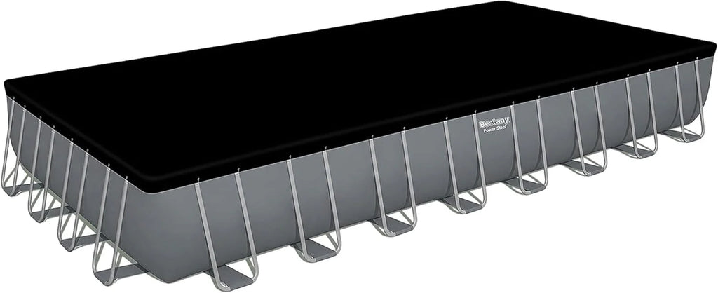 Power Steel 14' x 8'2 x 39.5 Oval Above Ground Pool Set | Includes 530gal Filter Pump, Ladder, ChemConnect Dispener