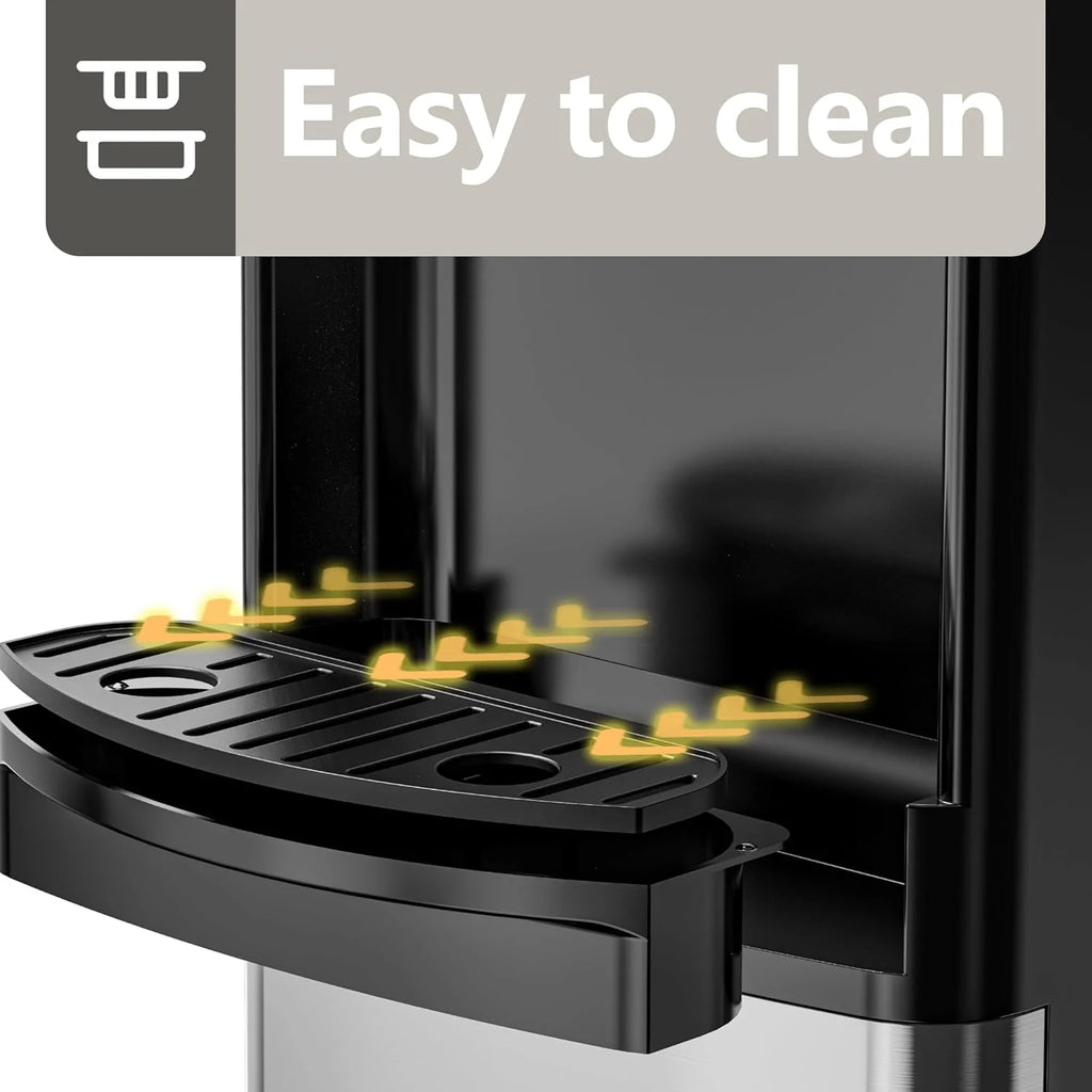 Euhomy Hot Cold Water Dispenser Top Loading Water Dispenser for 3 or 5 Gallon Bottles