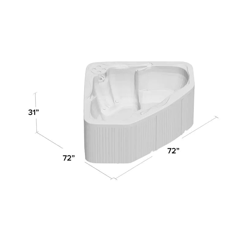 Lifesmart Spas 3 Person 17 Jet Plug And Play Hot Tub with Ozonator in Espresso
