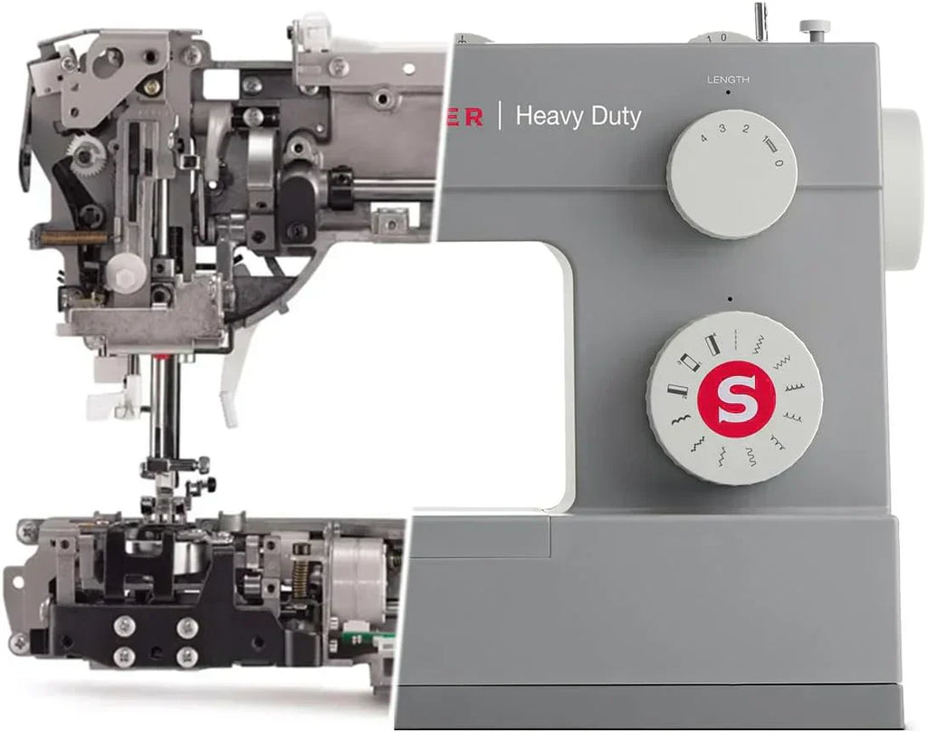 Heavy-Duty 4423 High-Speed Sewing Machine Includes Accessory Kit 97 Stitches One-Step Buttonhole