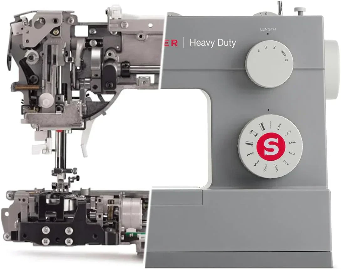 Heavy-Duty 4423 High-Speed Sewing Machine Includes Accessory Kit 97 Stitches One-Step Buttonhole