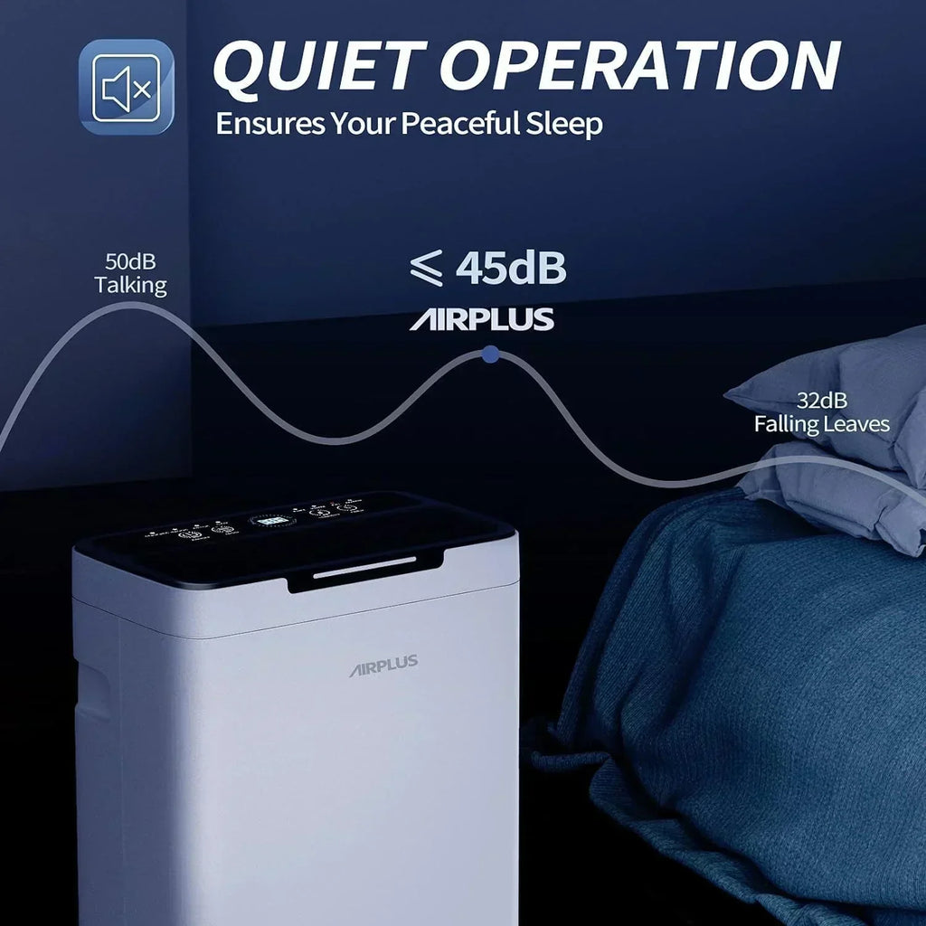 AIRPLUS 1,500 Sq. Ft Dehumidifier for Basement 30 Pints Powerful Dehumidifier for Home Large Rooms