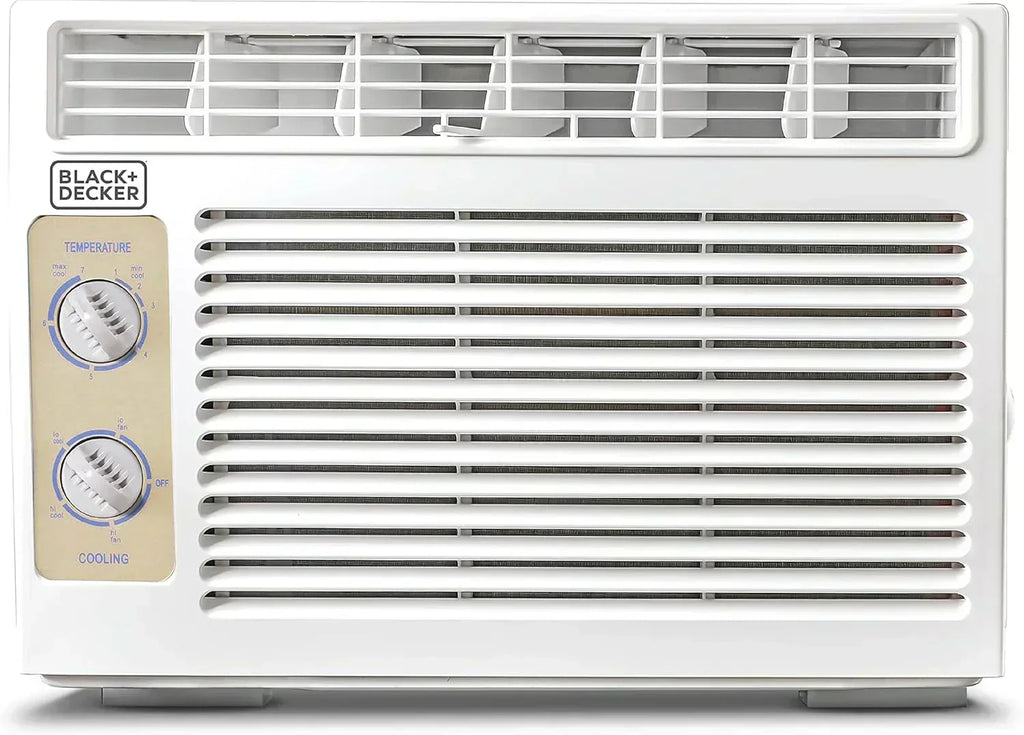BLACK+DECKER Window Air Conditioner 5000 BTU Cools Up to 150 Square Feet AC Mechanical Controls