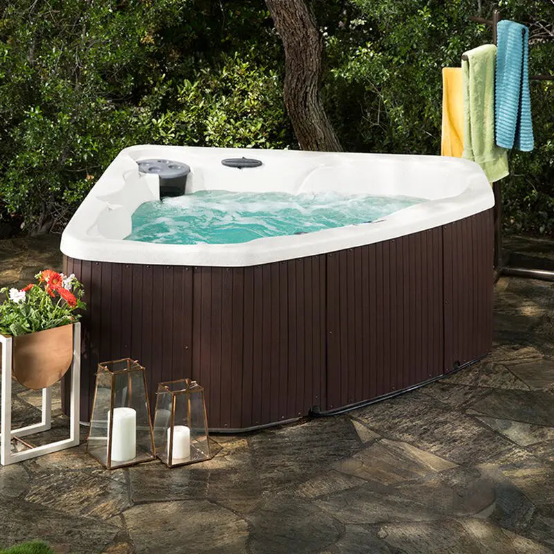 Lifesmart Spas 3 Person 17 Jet Plug And Play Hot Tub with Ozonator in Espresso