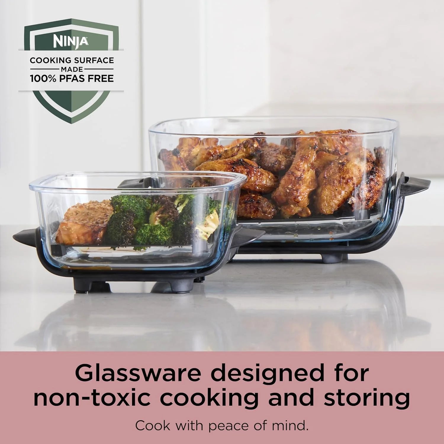 Ninja Crispi 4-in-1 Portable Glass Air Fryer Cooking System