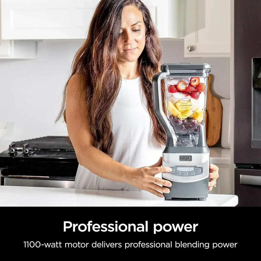 Ninja BL660 Professional Compact Smoothie and Food Processor Blender 1100W 3 Functions