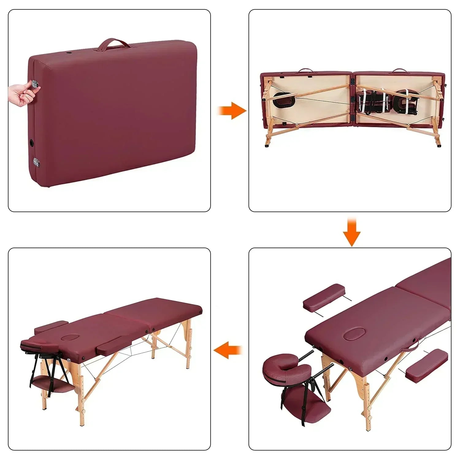 Yaheetech Massage Table Portable Lash Beds Spa Bed Massage Couch Foldable Spa Tables