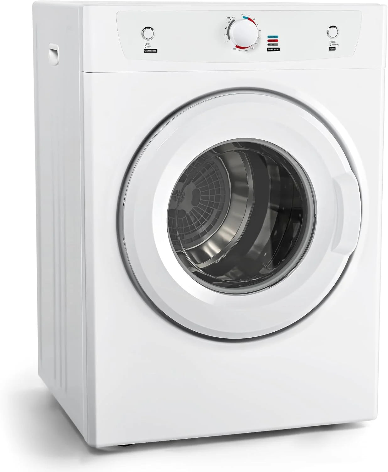 Euhomy Dryer, 3.5 Cu. Ft. 1500W Clothes Dryer, Stainless Steel Tumble Dryer