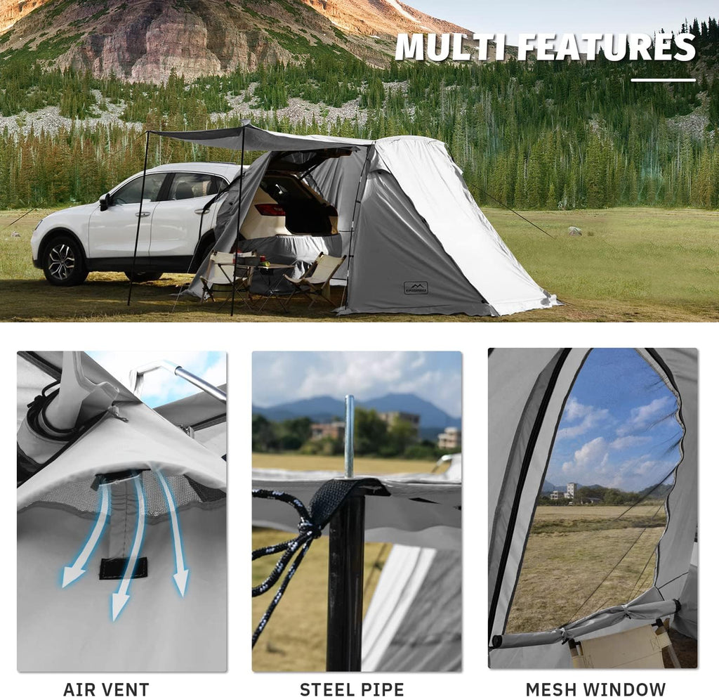 KAMPKEEPER SUV Car Tent Tailgate Shade Awning Tent for Camping Vehicle Camping Tents
