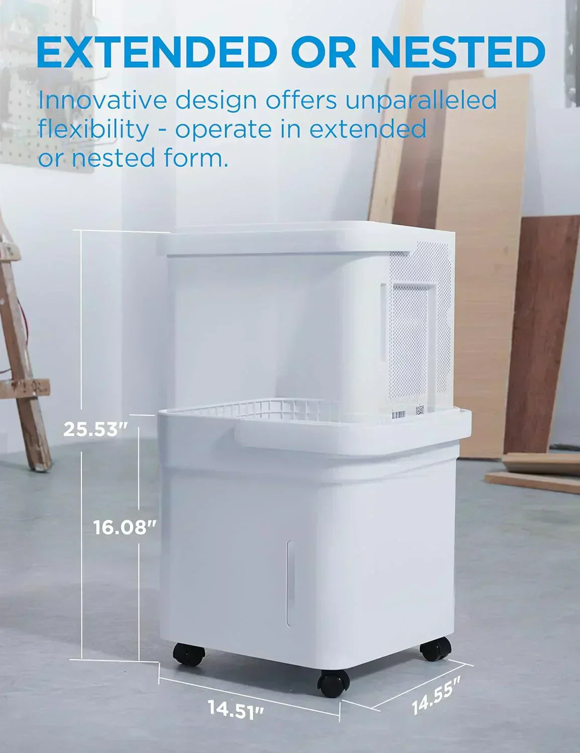 Midea Cube 35 Pint Dehumidifier for Basement and Rooms at Home for up to 3,500 Sq. Ft.