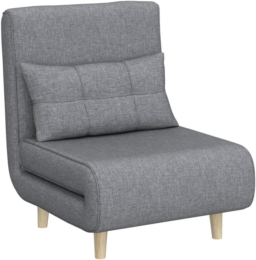 3-in-1 sleeper chair bed convertible chair bed futon sofa with adjustable backrest