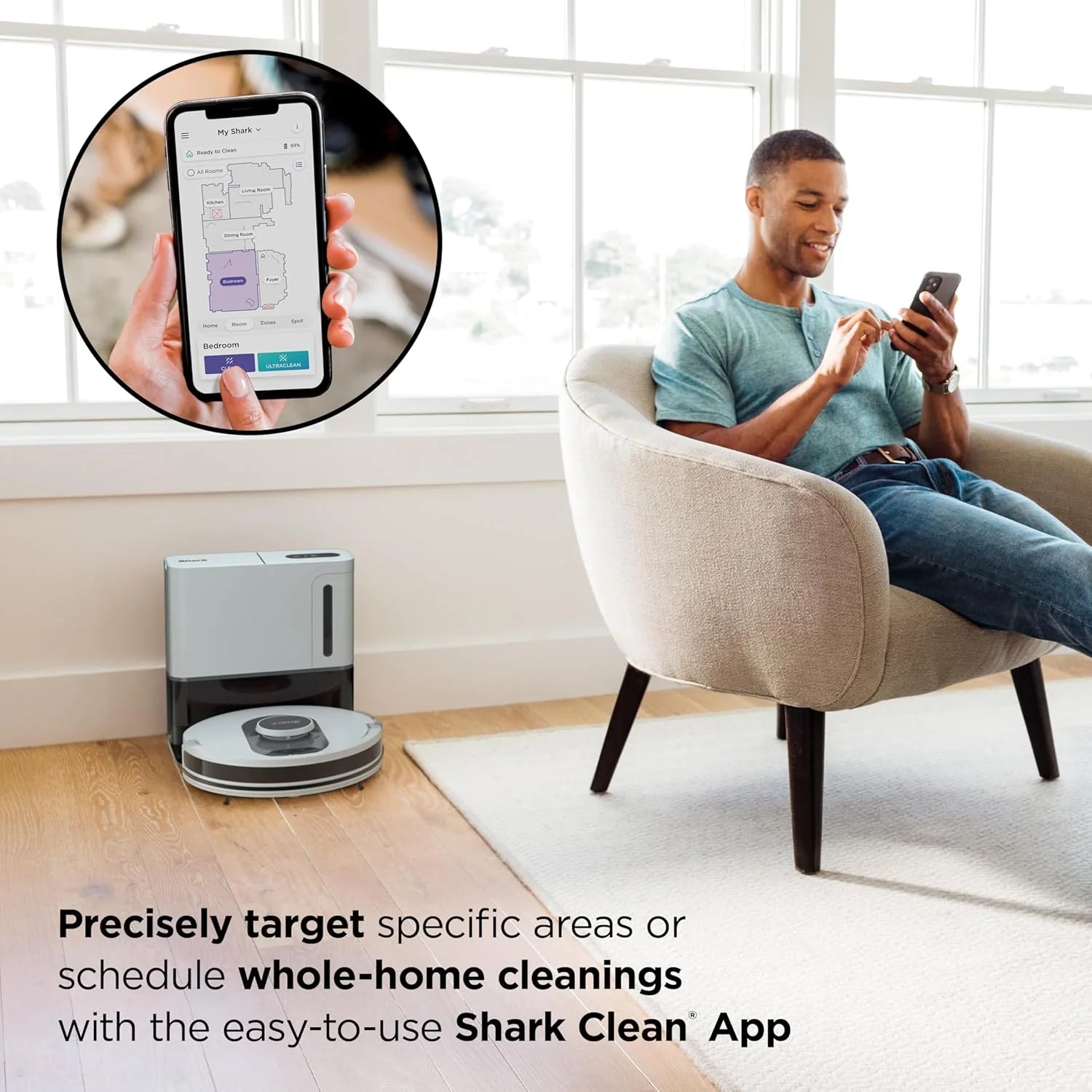 Robotic vacuum cleaner Voice Control Robot Vacuum with Matrix Clean Navigation, Home Mapping, 60-Day Capacity, XL Self-Empty Base for Homes with Pets, Carpet & Hard Floors