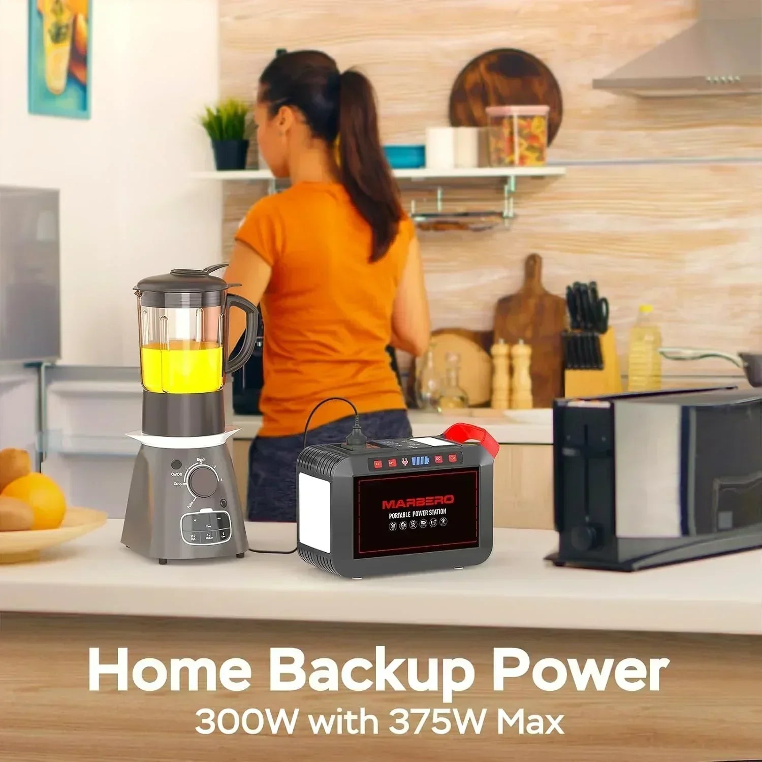Portable Power Station 88Wh Camping Lithium Battery Solar Generator Fast Charging Power Bank
