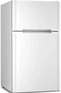 Antarctic Star Compact Mini Refrigerator Separate Freezer Small Fridge Double 2-Door