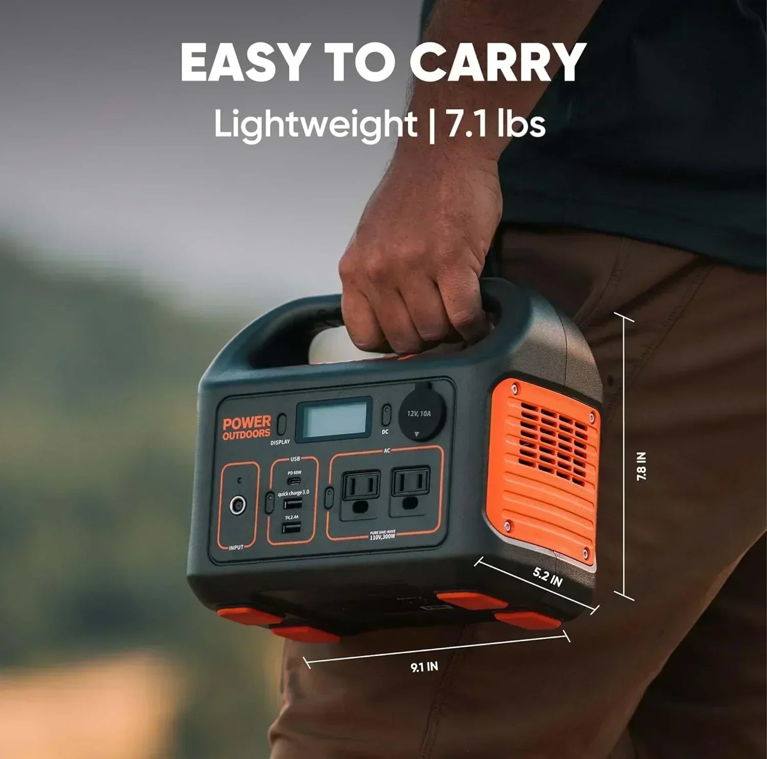 Portable Power Station Explorer 300 293Wh Backup Lithium Battery Solar Generator for Outdoors