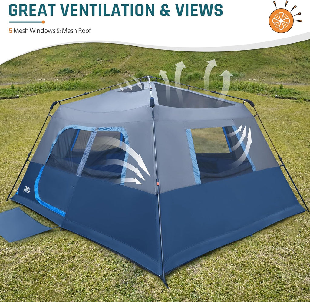 Quick-opening tent family camping tent pop-up camping tent large waterproof tent