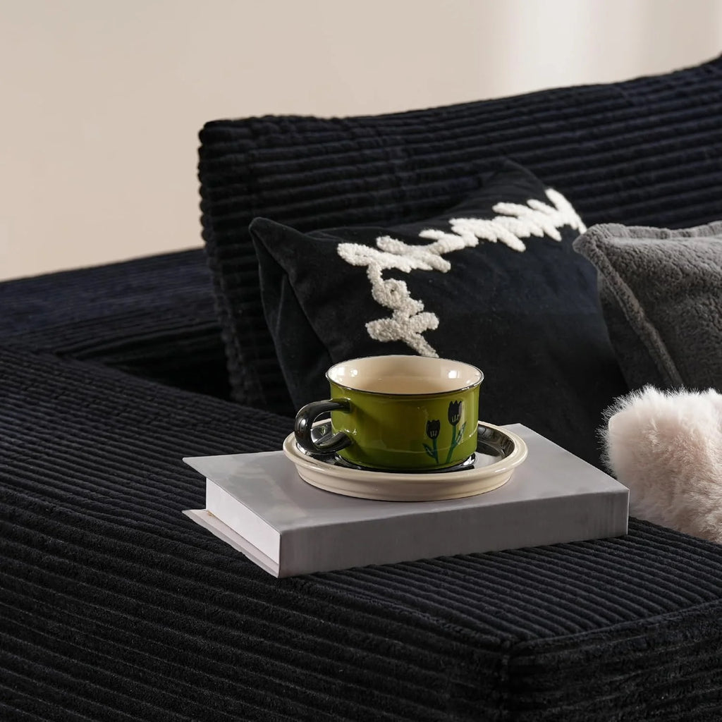 Ovios 104 Cloud Section Sofa L-shaped lounge chair, modern modular sofa