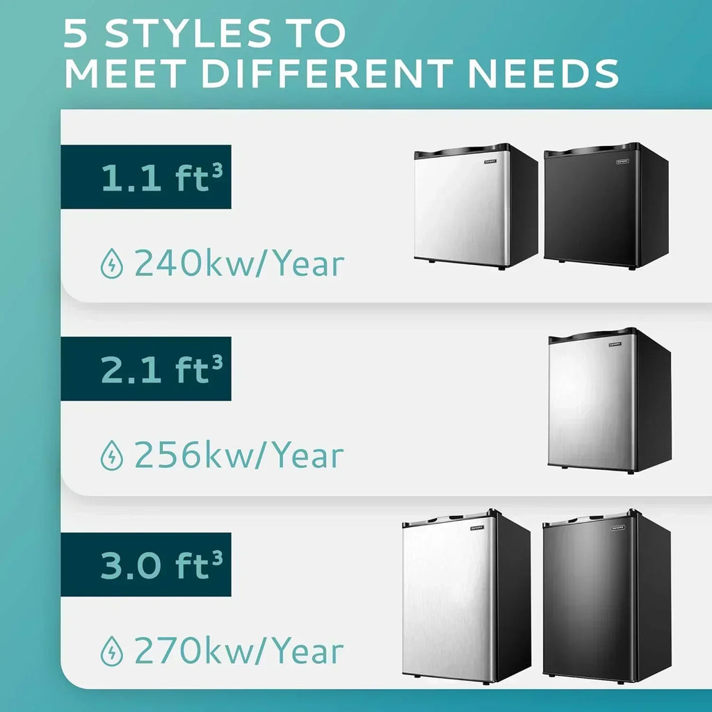Upright freezer 3.0Cubic Feet Single Door Compact Mini Freezer with Reversible Door Small freezer