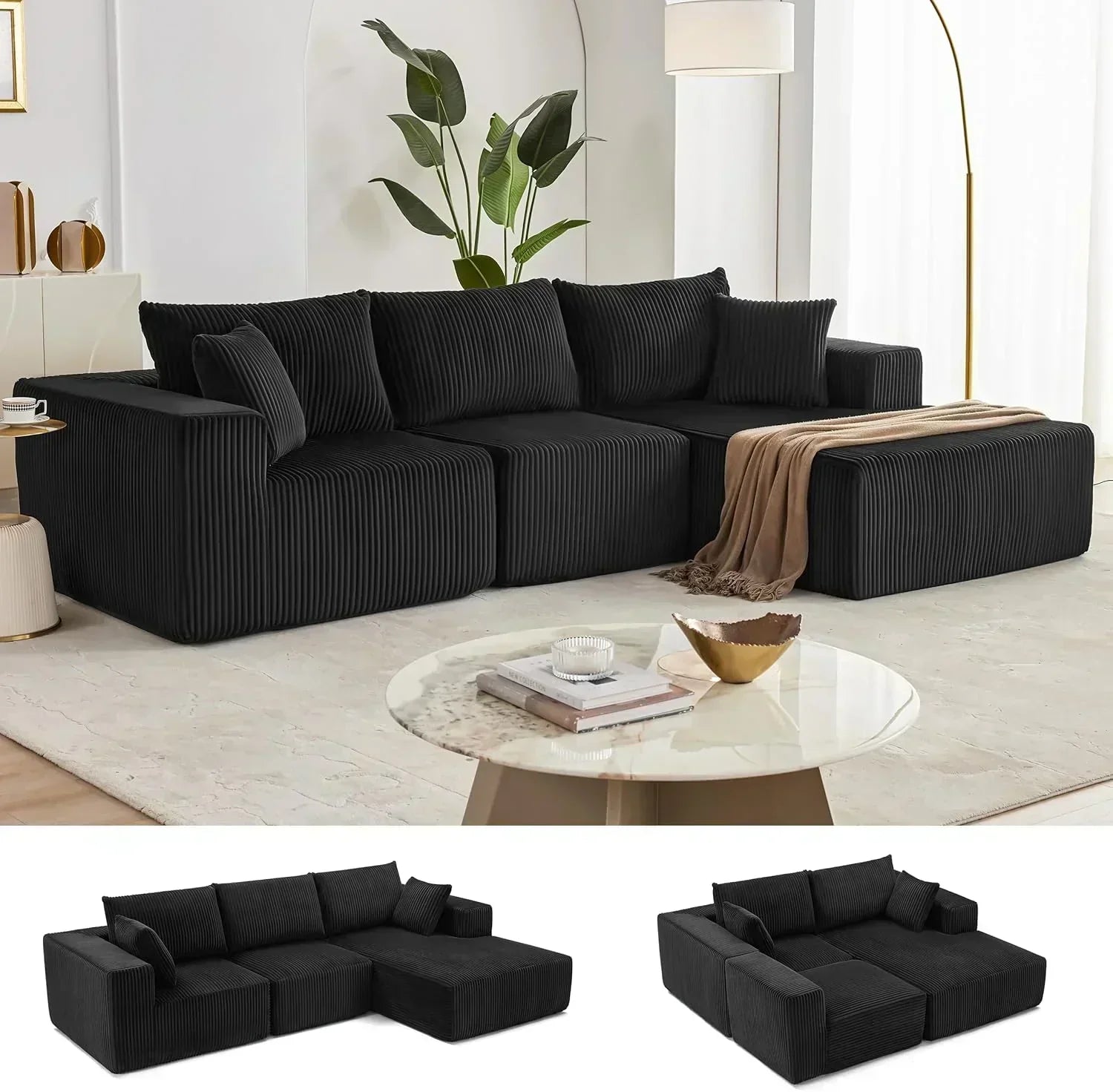 108 inch sectional sofa cloud sectional sofa with deep seat modern sectional L shaped sofa