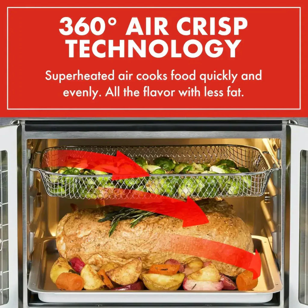 Emeril Lagasse 26 QT Extra Large Air Fryer Convection Toaster Oven with French Doors