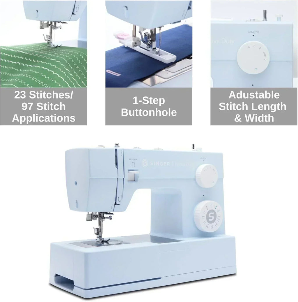 Heavy-Duty 4423 High-Speed Sewing Machine Includes Accessory Kit 97 Stitches One-Step Buttonhole