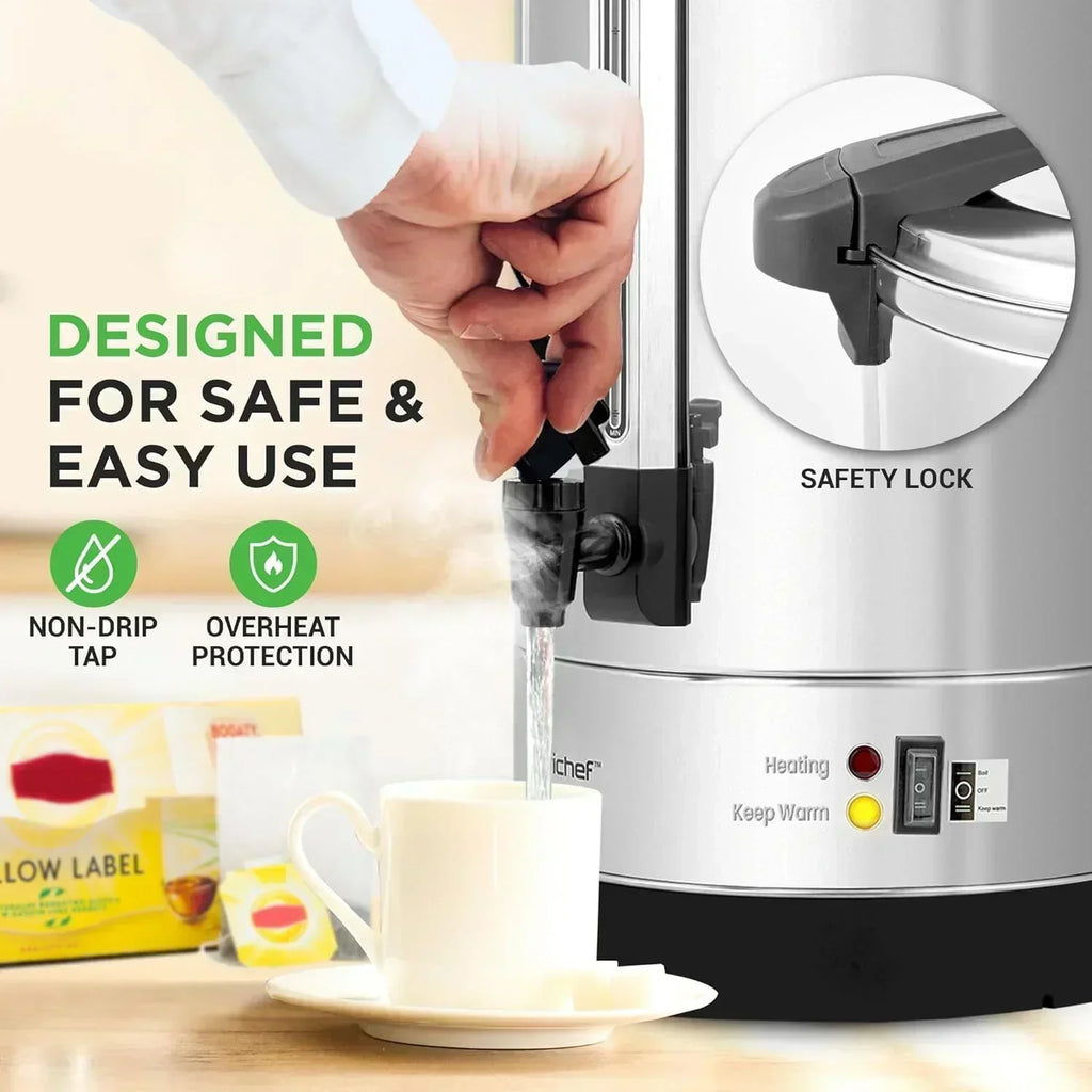 NutriChef Water Heater and Hot Water Dispenser 8L Electric Beverage Dispenser