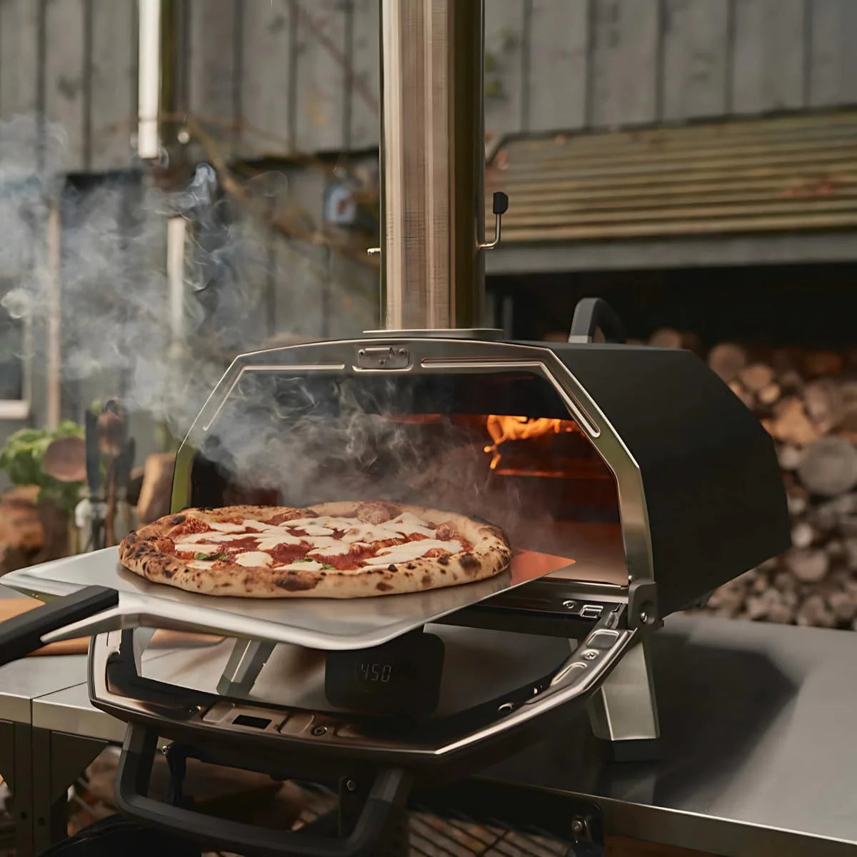 Ooni Karu 12 Multi-Fuel Outdoor Pizza Oven 12 Inch Pizzas in 60 Seconds Portable Wood