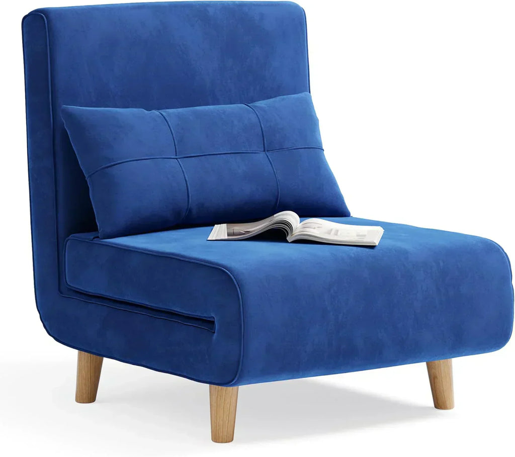 3-in-1 sleeper chair bed convertible chair bed futon sofa with adjustable backrest