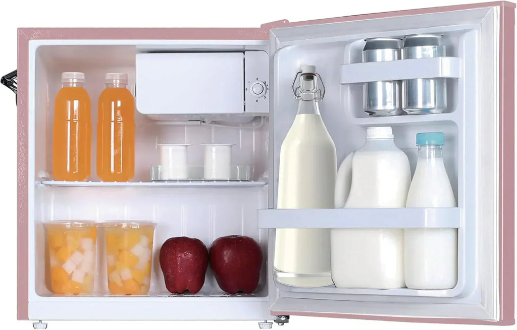 Frigidaire EFR176 Retro Compact Fridge with Chiller Mini Refrigerator Built-in Bottle Opener