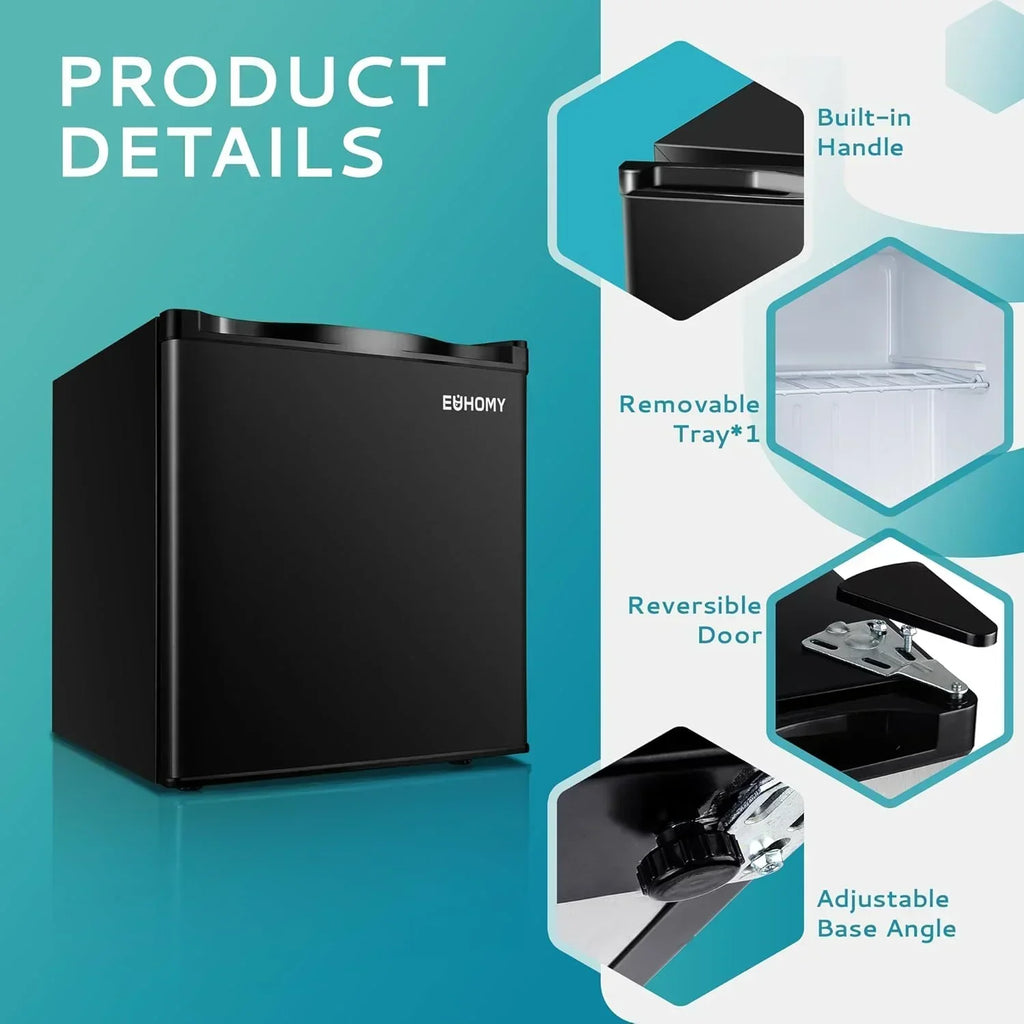 Upright freezer 3.0Cubic Feet Single Door Compact Mini Freezer with Reversible Door Small freezer