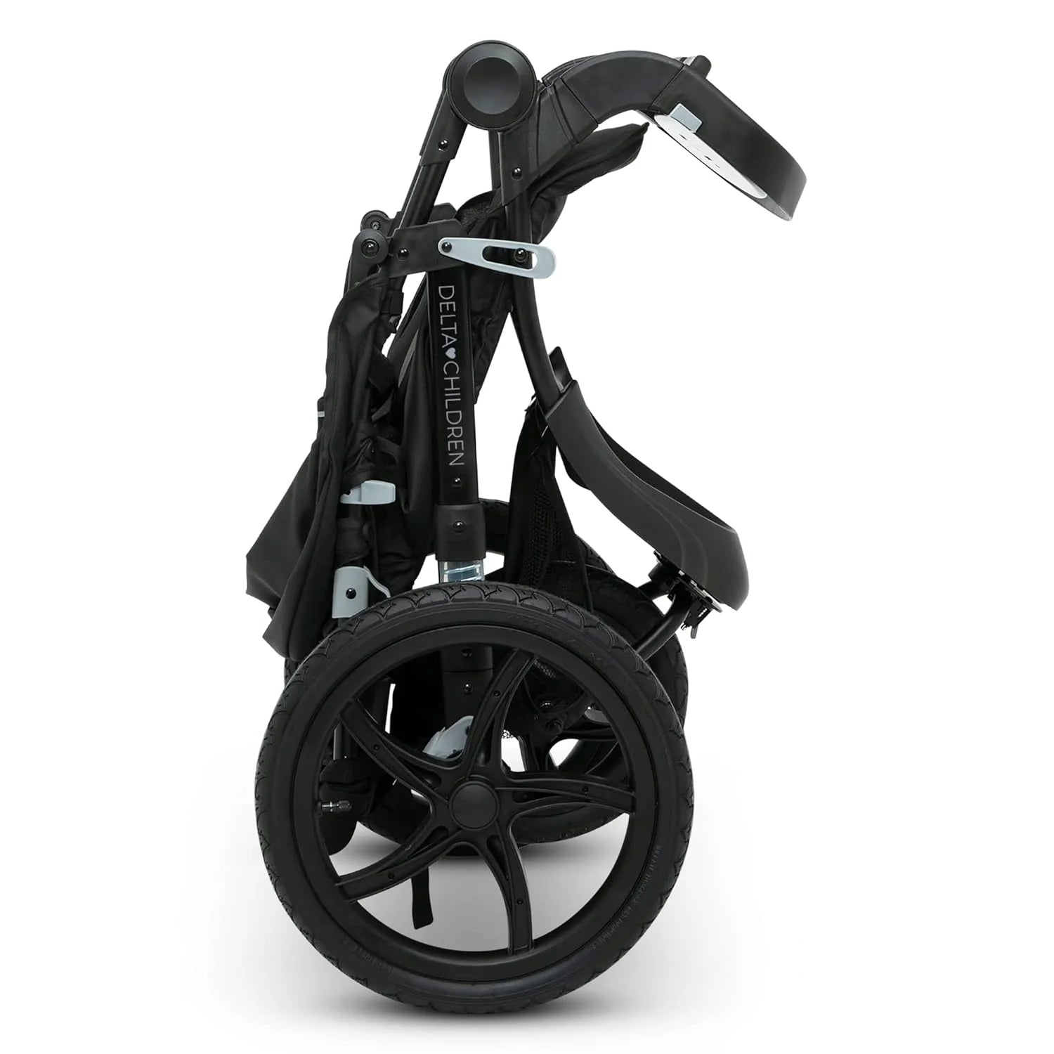 Delta Children Apollo Jogging Stroller Shock Absorbing Frame with Large Canopy Recline