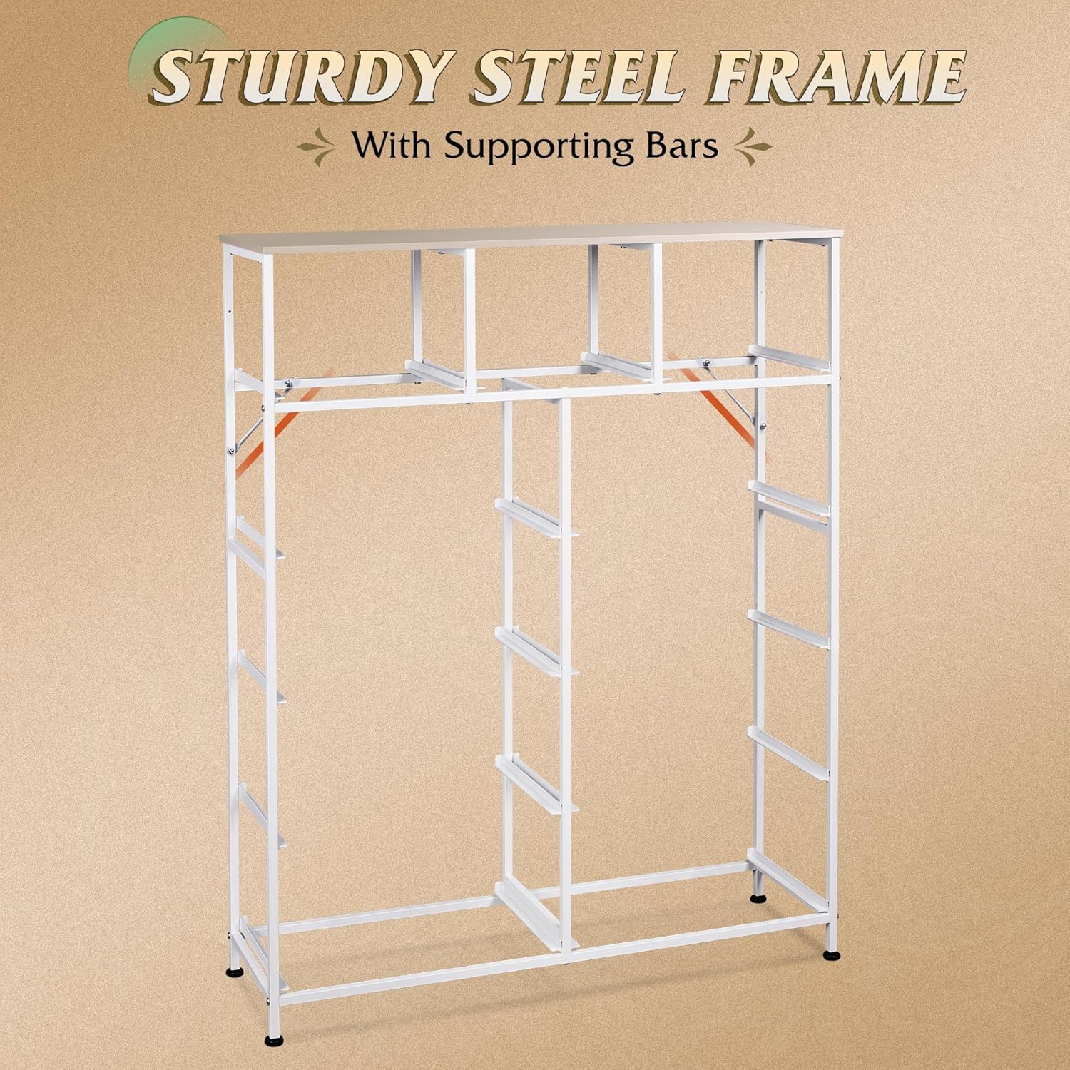 Storage Organizer Unit 11 Fabric Bins Storage Drawers Organizer Steel Frame Tall Storage Tower