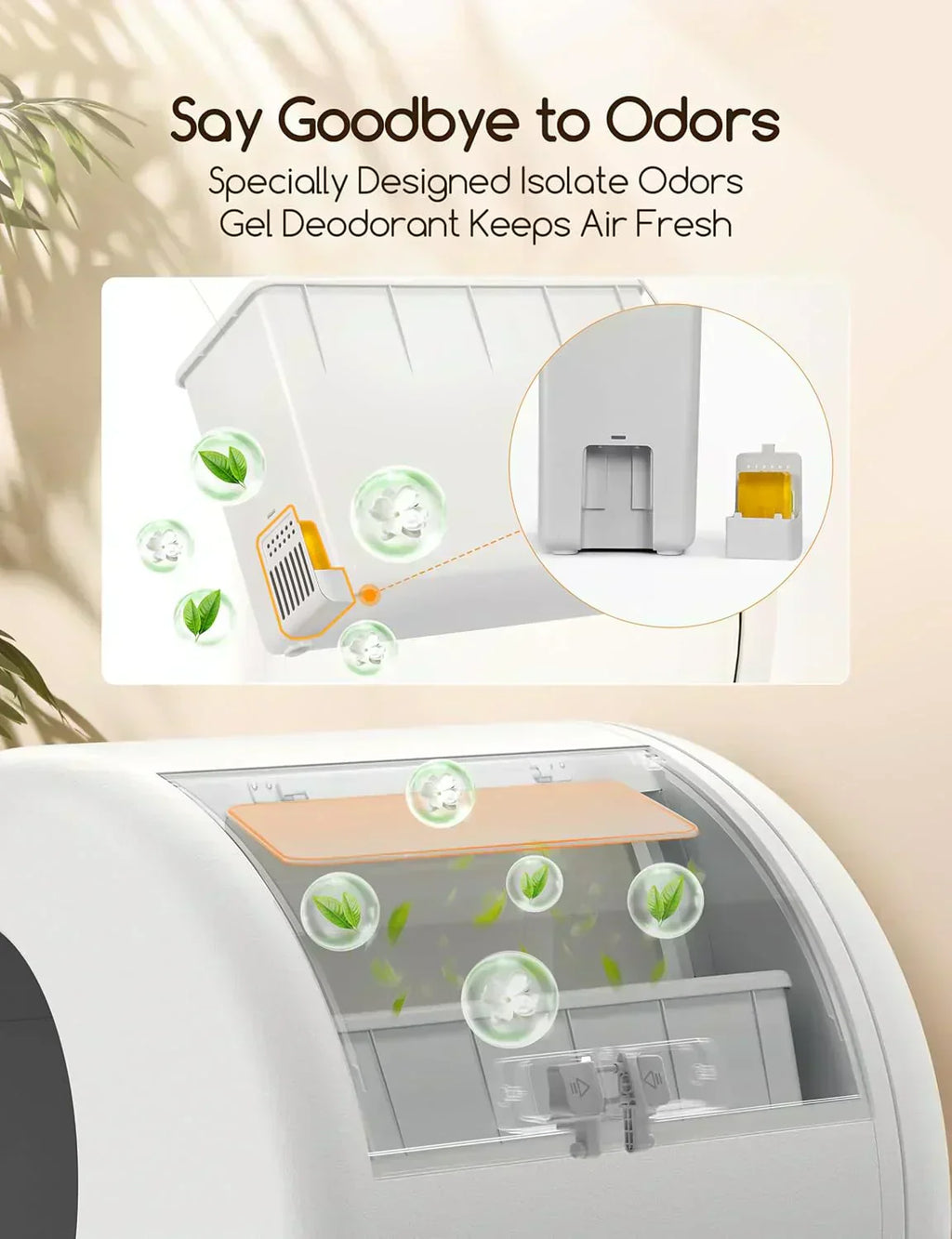 Self-Cleaning Cat Litter Box Integrated Safety Protection Automatic Cat Litter Box for Multi Cats