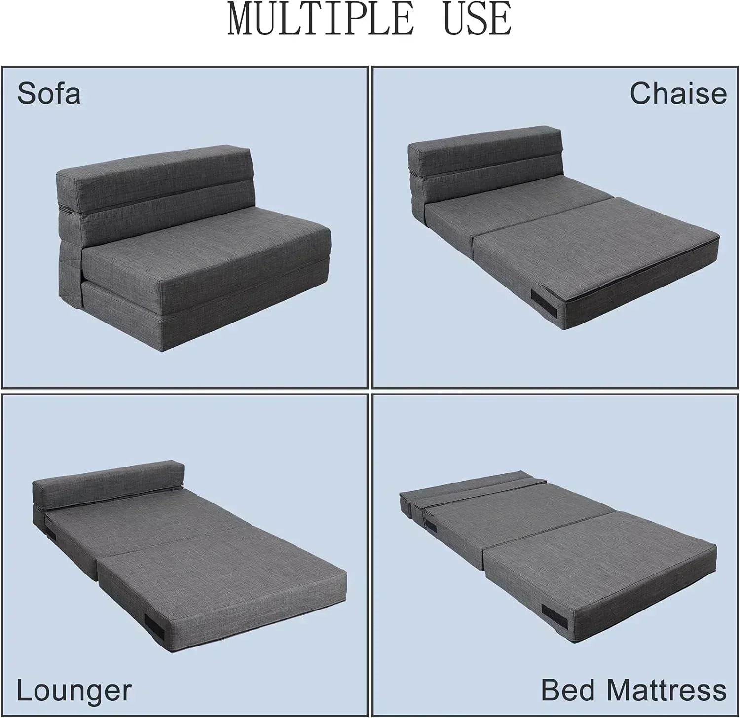 60 inch pull out sofa bed memory foam sofa with 2 pillows futon bed guest bed and pull out sofa