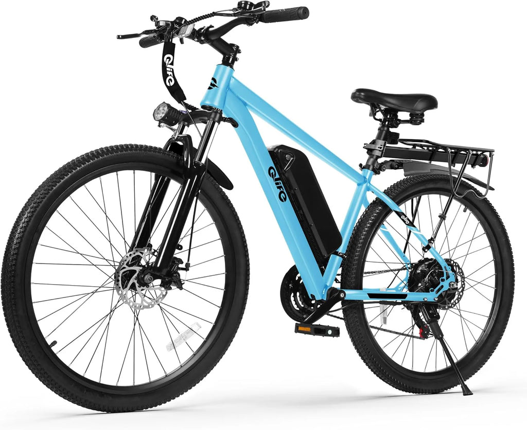 Qlife Racer Electric Bike for Adults - 21-Speed Mountain Lightweight Ebike