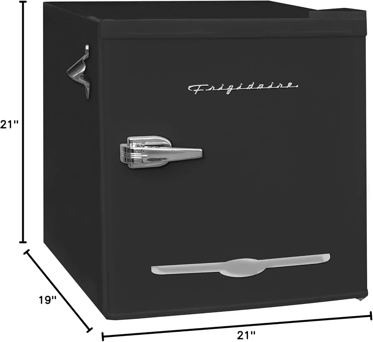 Frigidaire EFR176 Retro Compact Fridge with Chiller Mini Refrigerator Built-in Bottle Opener