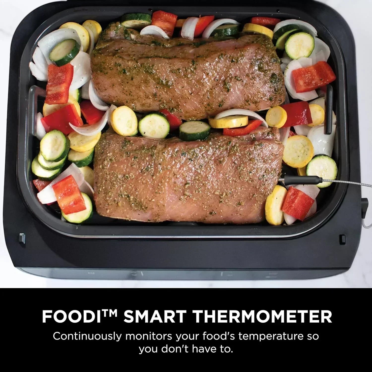 Ninja Foodi Smart XL 6-in-1 Indoor Grill with Air Fry Bake Roast Broil and Dehydrate