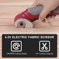 Cordless Electric Scissors 4V Rechargeable Box Cutter for Cardboard Fabric Leather with Safety Lock