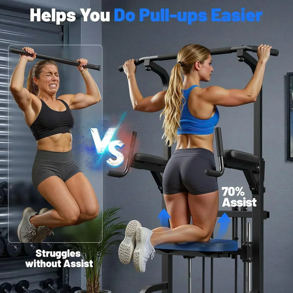 Sportsroyals Power Tower Pull Up Bar Station 450 lbs stable suspended immersion tilt station