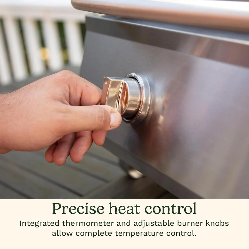 Cuisinart Chef's Style Tabletop Portable Propane Grill 20,000 BTU Stainless Steel Gas Grill